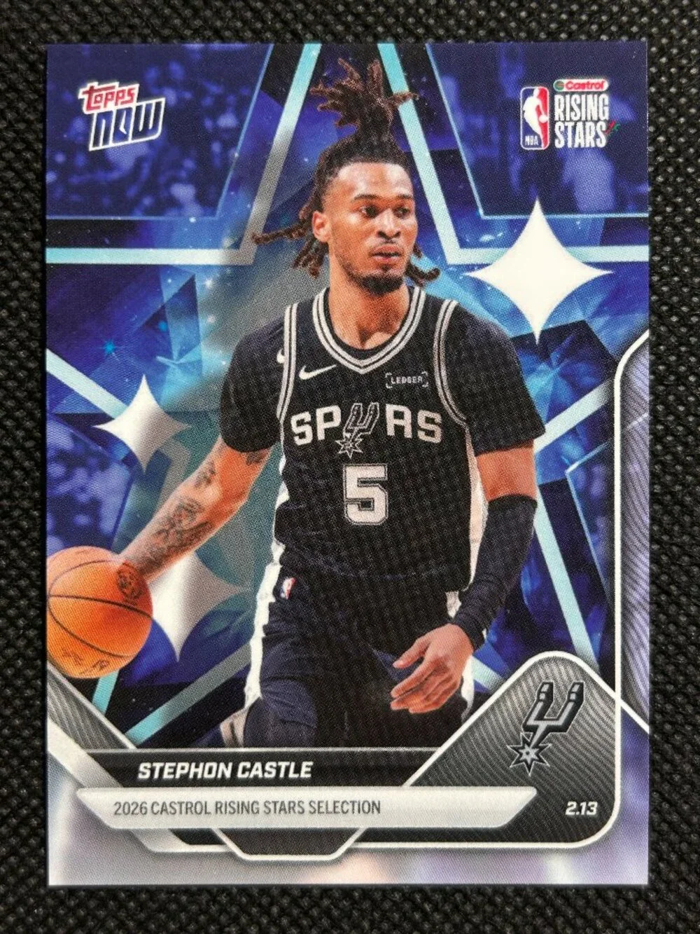 2026 Topps Now NBA Rising Stars Stephon Castle #RS4 Spurs